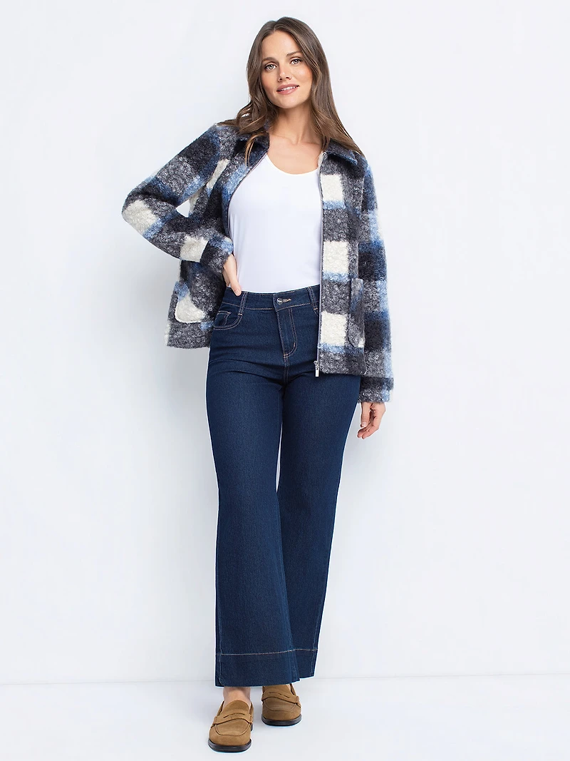 Veste semi-ajusté à manches longues
