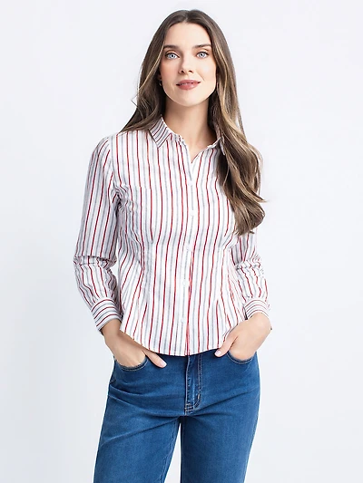 Blouse à manches longues avec boutons
