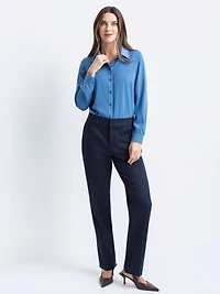 Pantalon droit semi-ajusté