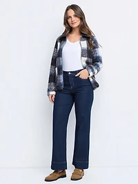 Jean large semi-ajusté