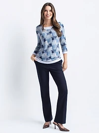Pantalon habillé évasé