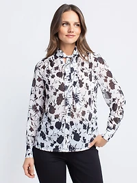 Blouse à manches longues avec boutons