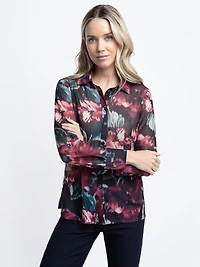 Blouse à manches longues avec boutons