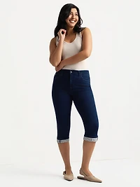 Capri droit en denim
