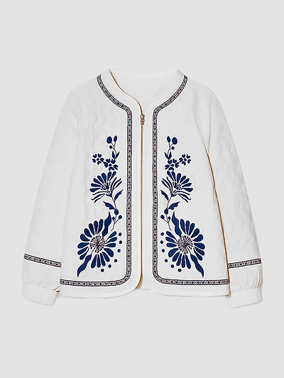 Long-sleeve semi-fitted vest