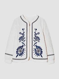 Long-sleeve semi-fitted vest