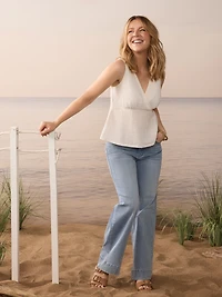 Semi-fitted tank top