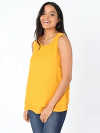 Sleeveless loose blouse