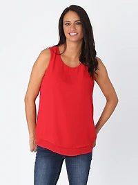 Sleeveless loose blouse