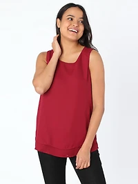 Sleeveless loose blouse
