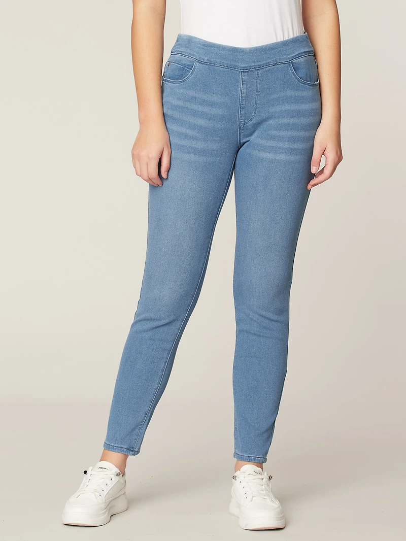 Jean skinny semi-ajusté à enfiler
