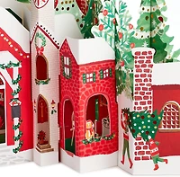 Hallmark Paper Wonder Pop Up Jumbo Christmas Card Holiday Tabletop Decor (Accordion Fold Christmas Village)