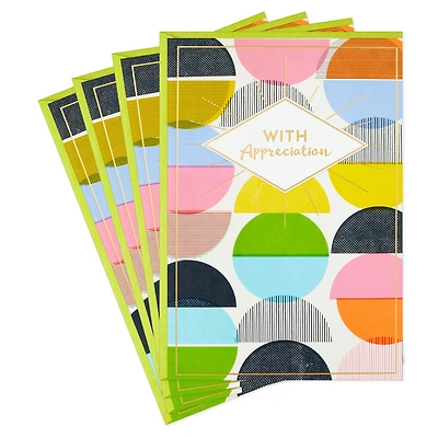 Hallmark Pack of Thank You Cards, Nurses Day Cards, Admin Professional Day Cards (4 Cards with Envelopes, The Best)