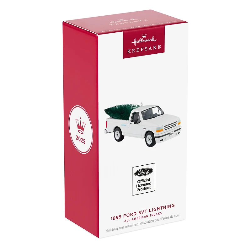 Hallmark Keepsake Christmas Ornament (All-American Trucks 1995 Ford SVT Lightning 2025, Metal)