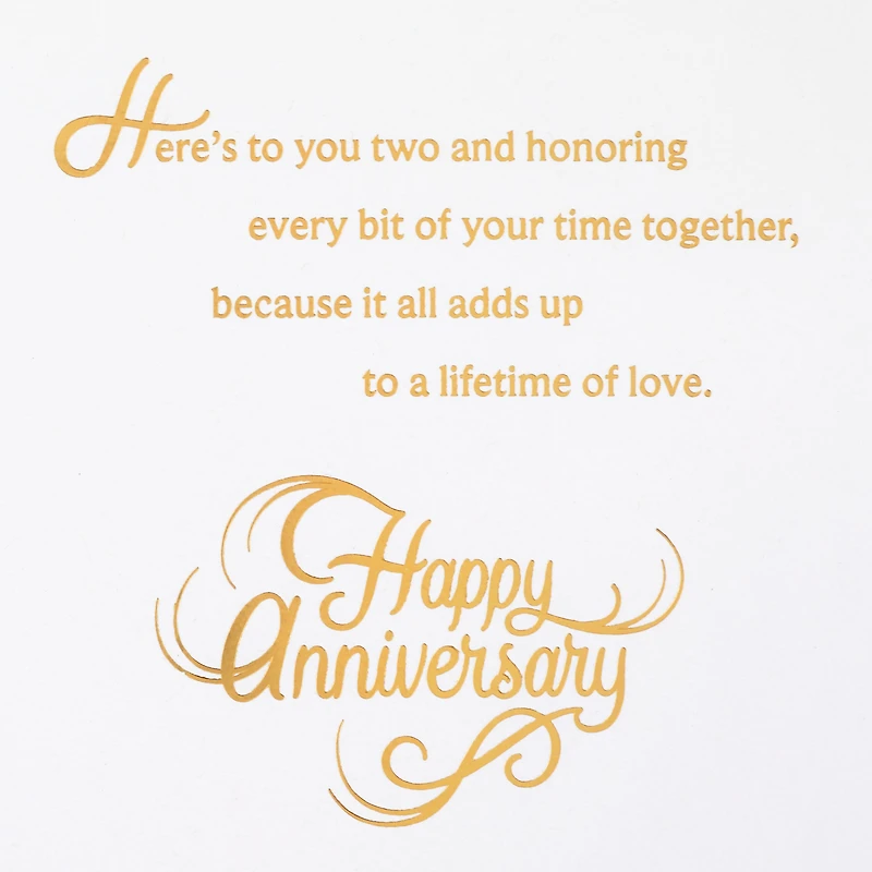 Hallmark 25th Anniversary Card for Couple (Here's to You Two)