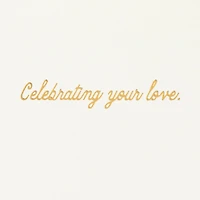 Hallmark Signature Wedding Card, Bridal Shower Card, Engagement Card (Confetti)