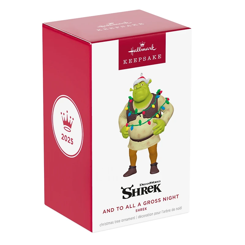 Hallmark Keepsake Christmas Ornament (Shrek And To All a Gross Night)