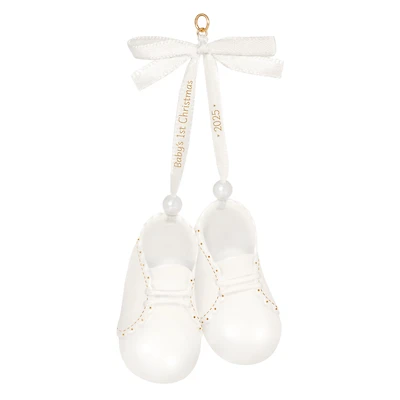 Hallmark Keepsake Christmas Ornament (Baby's 1st Christmas Baby Booties 2025, Porcelain)