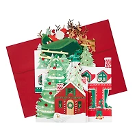 Hallmark Paper Wonder Pop Up Jumbo Christmas Card Holiday Tabletop Decor (Accordion Fold Christmas Village)