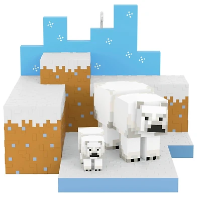 Hallmark Keepsake Christmas Ornament (Minecraft Polar Bears in Snowy Tundra)
