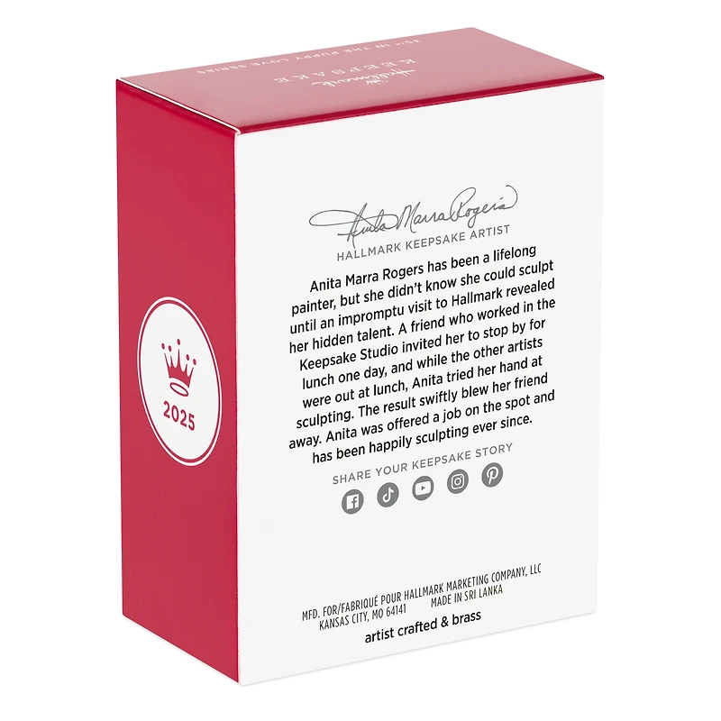 Hallmark Keepsake Christmas Ornament (Puppy Love Long-Haired Dachshund 2025)