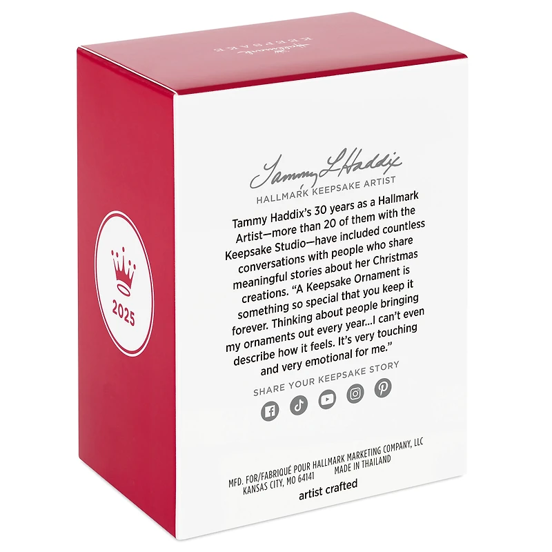 Hallmark Keepsake Christmas Ornament (Mom Gingerbread Girl in Mug 2025)