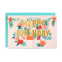 Hallmark Paper Wonder Pop Up Birthday Card for Women (Flower Garland)