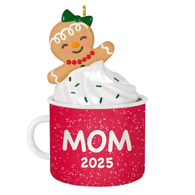 Hallmark Keepsake Christmas Ornament (Mom Gingerbread Girl in Mug 2025)