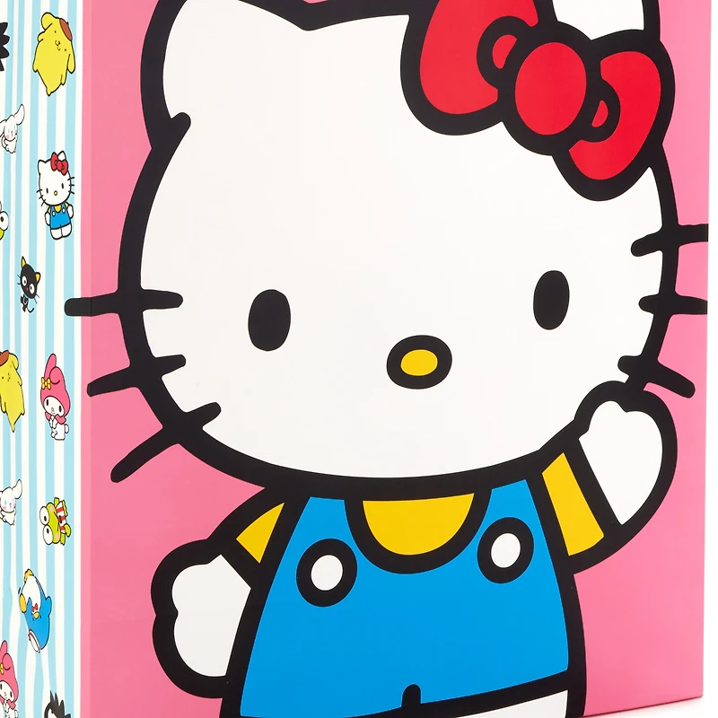 Hallmark Hello Kitty Gift Bag Bundle (2 Bags: 1 Large 13", 1 XL 15") for Birthdays, Back to School, Halloween