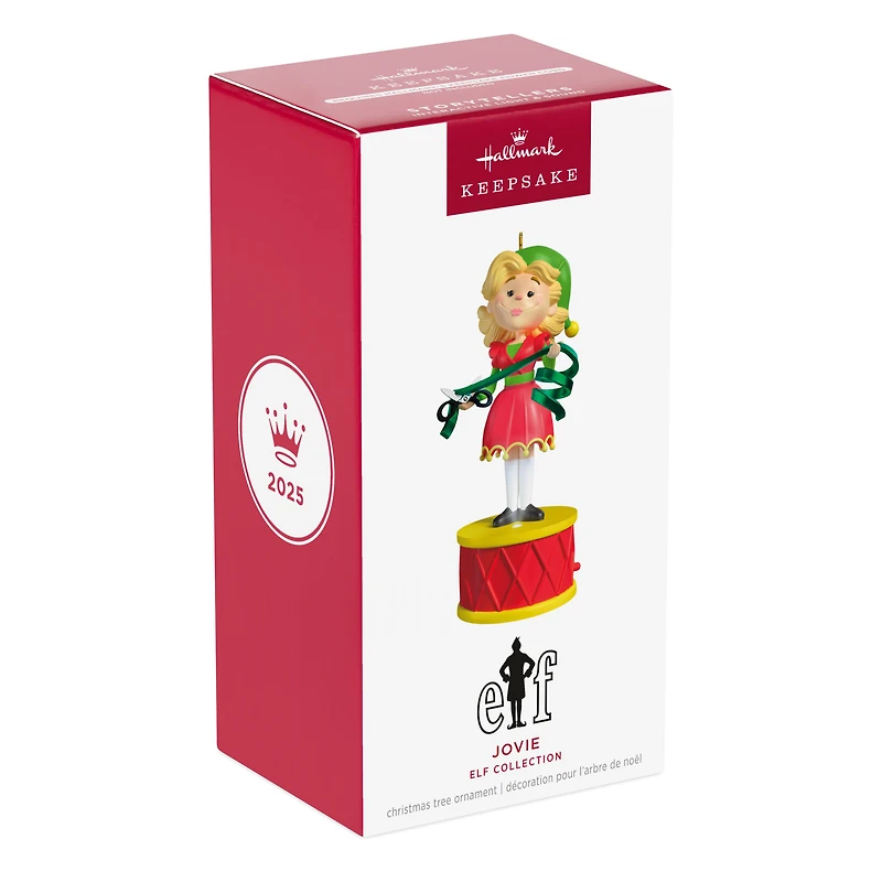Hallmark Keepsake Christmas Ornament (Elf Collection Jovie With Light and Sound)