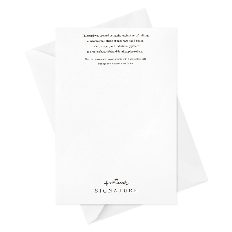 Hallmark Signature Baby Shower Card (Quilled Rainbow)