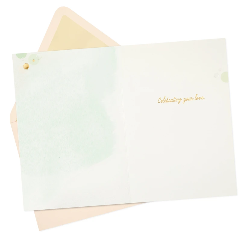 Hallmark Signature Wedding Card, Bridal Shower Card, Engagement Card (Confetti)