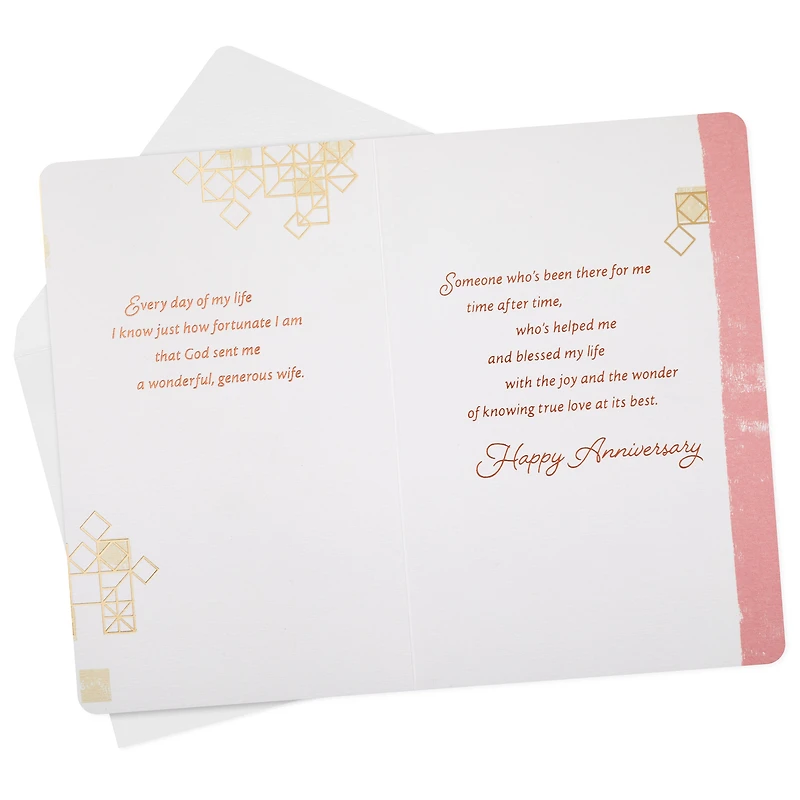 Hallmark Religious 50th Anniversary Card for Wife (Blessing)