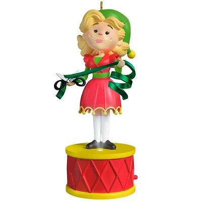 Hallmark Keepsake Christmas Ornament (Elf Collection Jovie With Light and Sound)