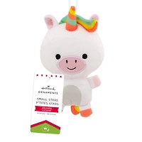 Hallmark Christmas Ornament (Unicorn With Rainbow Mane, Plush Fabric)