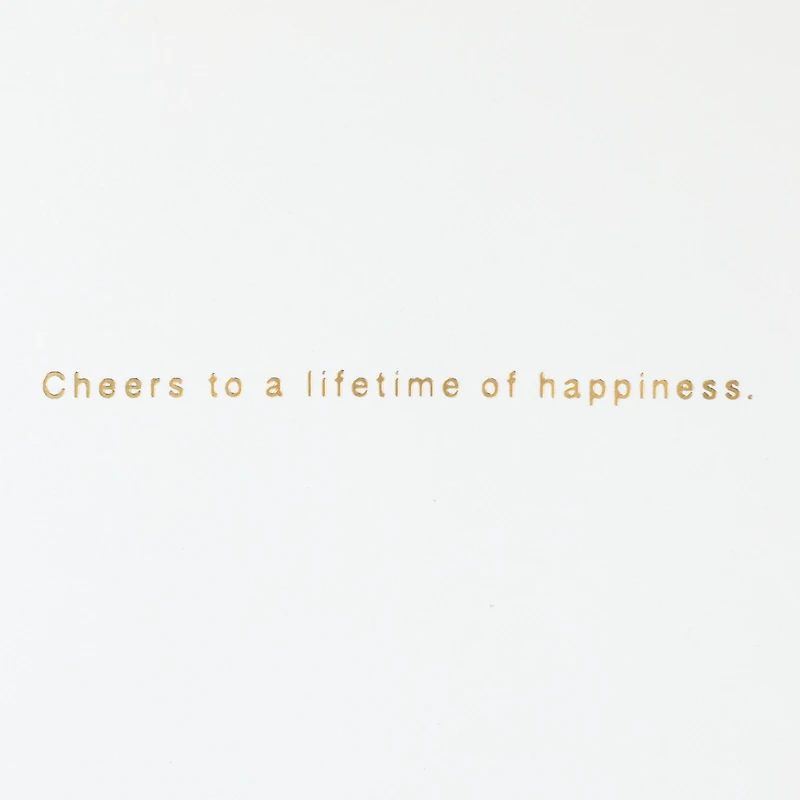 Hallmark Signature Wedding Card, Bridal Shower Card, Engagement Card (Champagne)