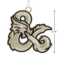 Hallmark Christmas Ornament (Dungeons & Dragons: Honor Among Thieves Dragon Ampersand, Metal)
