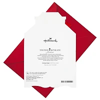 Thomas Kinkade Christmas Card with Sound and Light (Lantern, "O Holy Night")