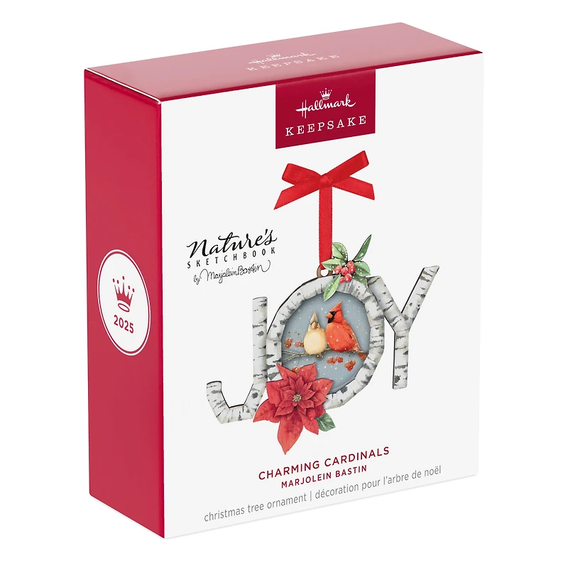 Hallmark Keepsake Christmas Ornament (Marjolein Bastin Charming Cardinals, Papercraft)