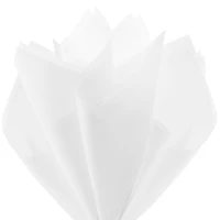 Hallmark Bulk White Tissue Paper (100 Sheets) for Birthdays, Christmas, Graduations, Gift Wrap, Crafts, DIY Paper Flowers, Tassel Garland, Gift Baskets
