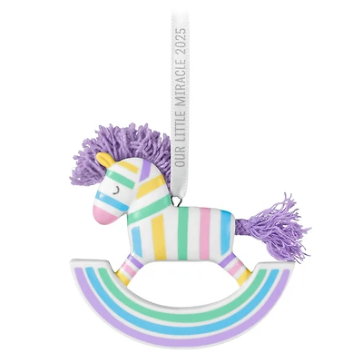 Hallmark Keepsake Christmas Ornament (Our Little Miracle 2025, Porcelain)