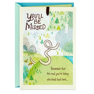 Hallmark Farewell Card, You'll Be Missed (Retirement Card, Coworker Goodbye Card)