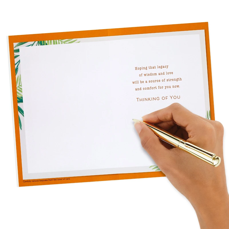 Hallmark Sympathy Card for Loss of Dad (Wisdom and Love)