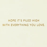 Hallmark Signature Birthday Card (Triple Cheeseburger)