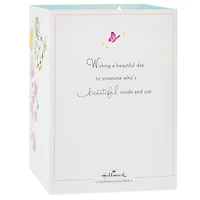 Paper Wonder Displayable Pop Up Birthday Card for Her (Beautiful Butterflies and Flowers)