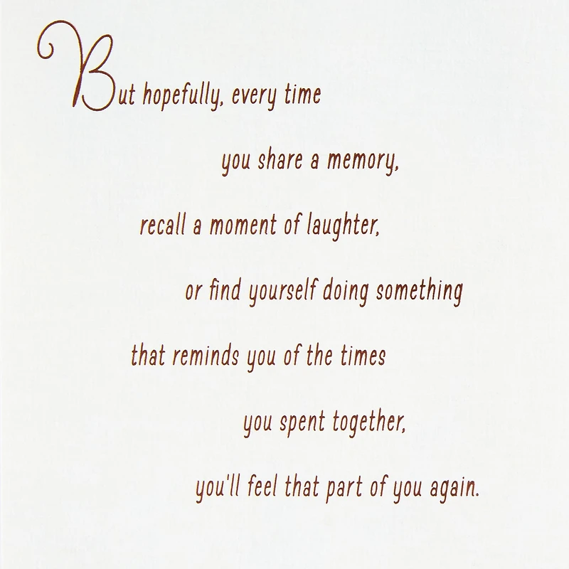 Sympathy Card (Gemstone Feather)