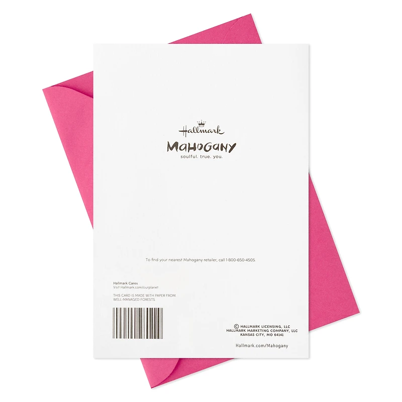 Mahogany Birthday Card for Daughter (I Celebrate You)