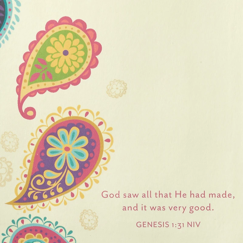 Mahogany Religious Birthday Card for Her (Celebrating You)