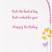 Colorful Wildflowers Perfect Day Birthday Card