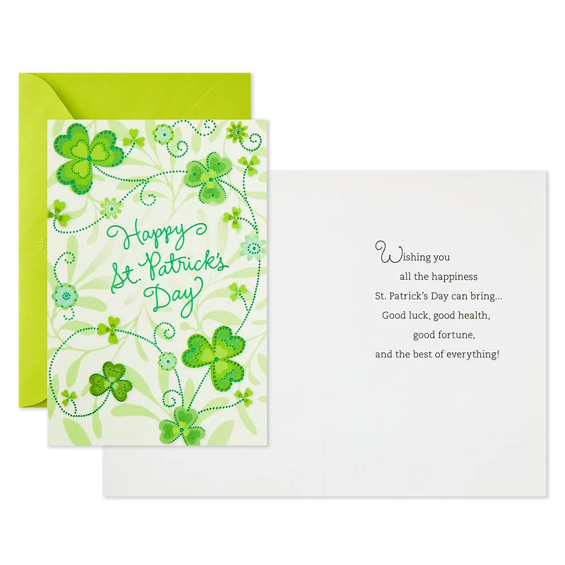 Pack of St. Patricks Day Cards, Best of Everything (6 Cards with Envelopes)